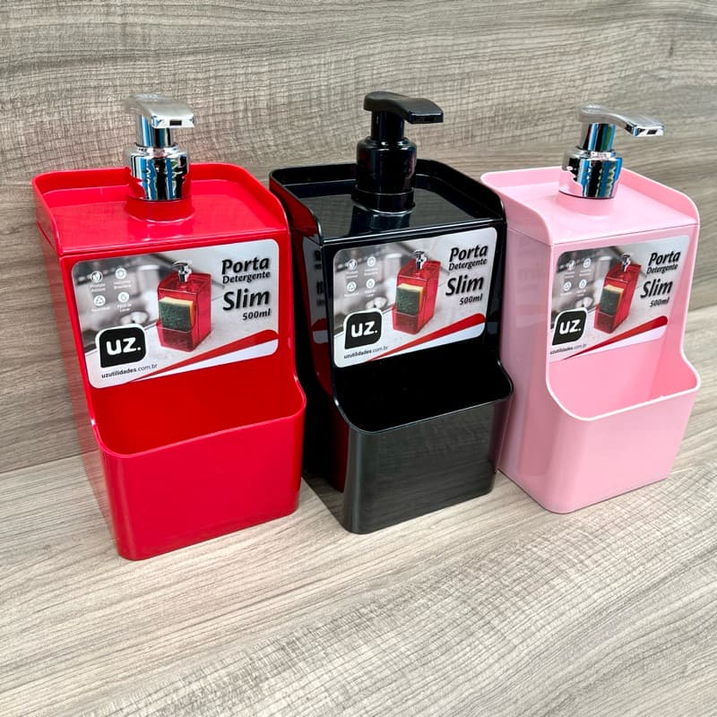Porta Detergente Pia Dispenser Organizador Porta Esponja Slim