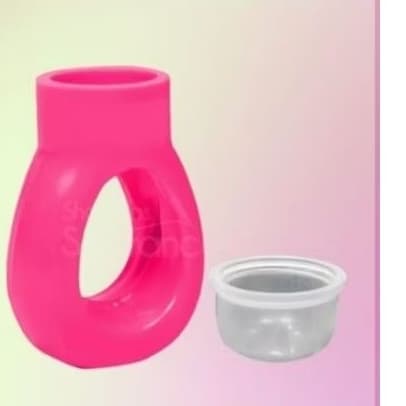 Anel acrílico rosa para designer sobrancelhas de Henna