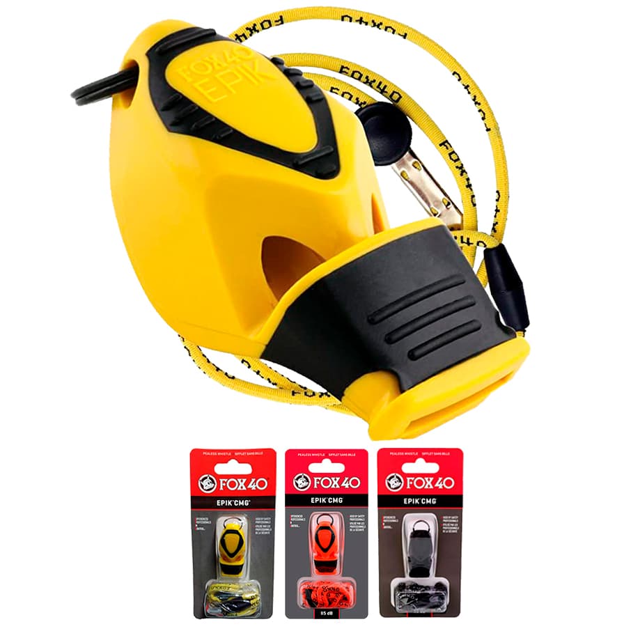Apito Fox 40 Epik Cmg C/ Prot. Silicone Profissional 115 Db