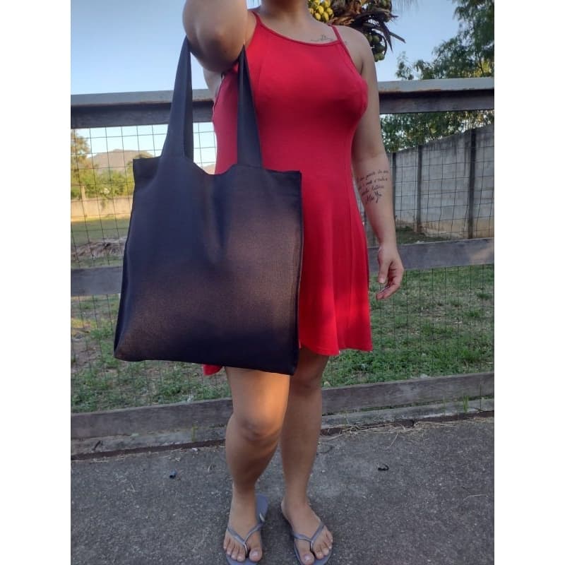 BOLSA TIRA COLO ESTILO ESTUDANTE COREANA ABERTA PRETA