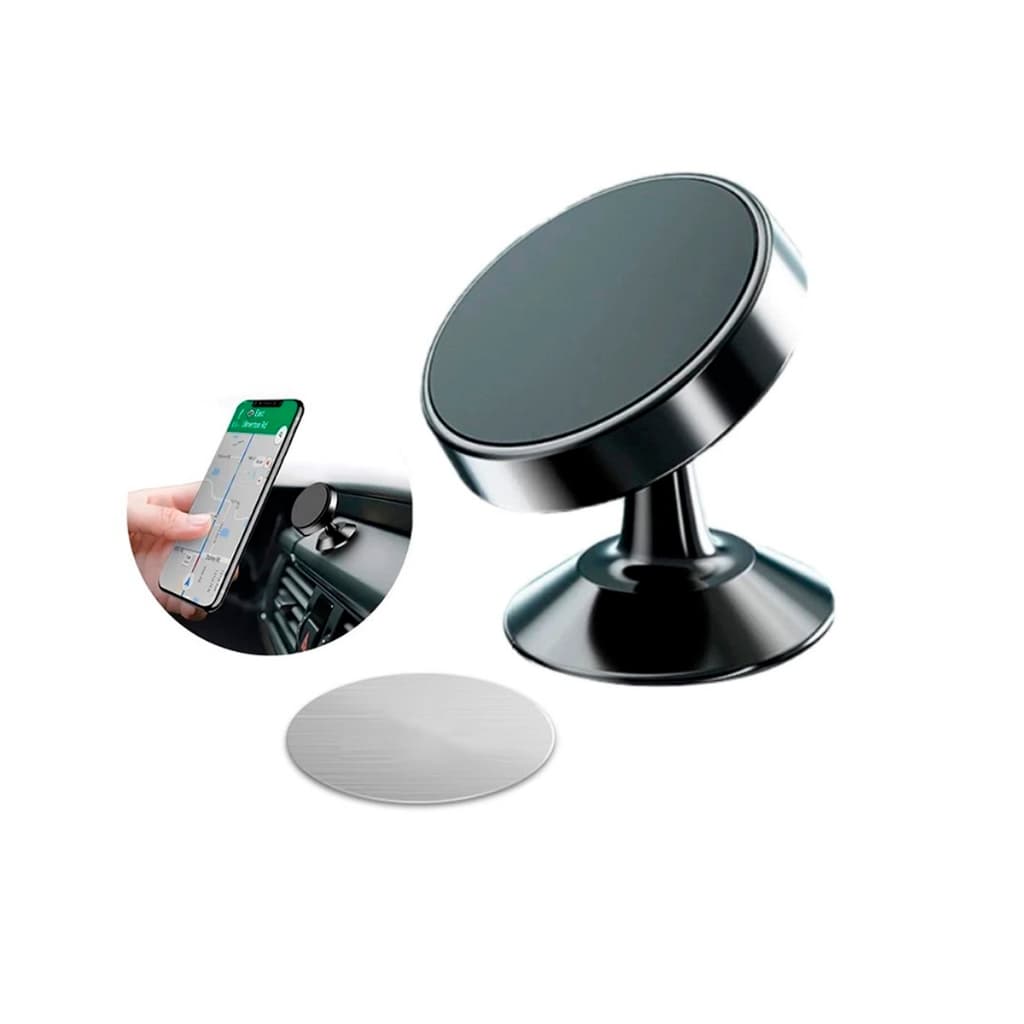 Suporte Celular Magnético 360º Imã Veicular Painel Carro