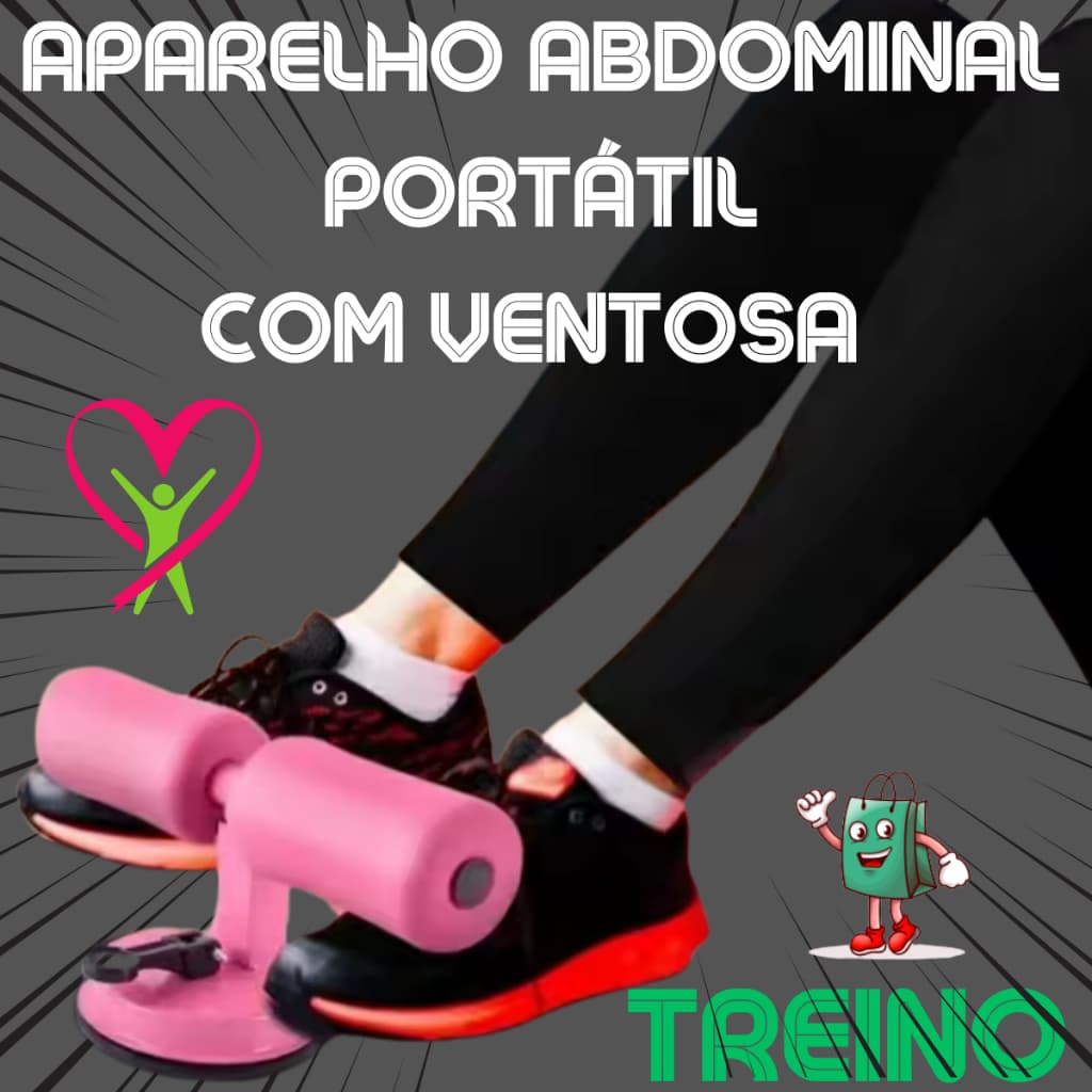 Aparelho Abdominal Portátil com Ventosa Saúde, Fitness, Casa, Trabalho, Parque
