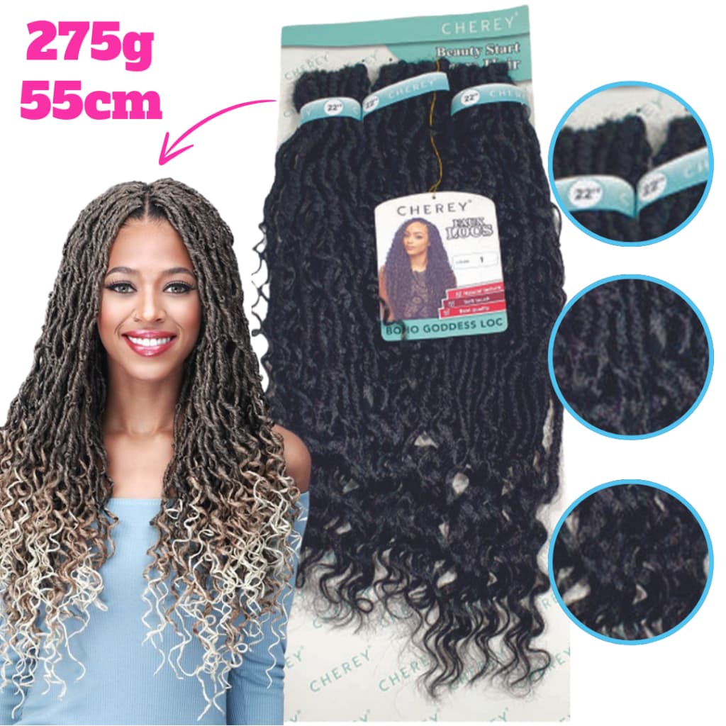 Cabelo Sintético Cherey Boho Goddess Crochet 55cm 275g Melhor Preço