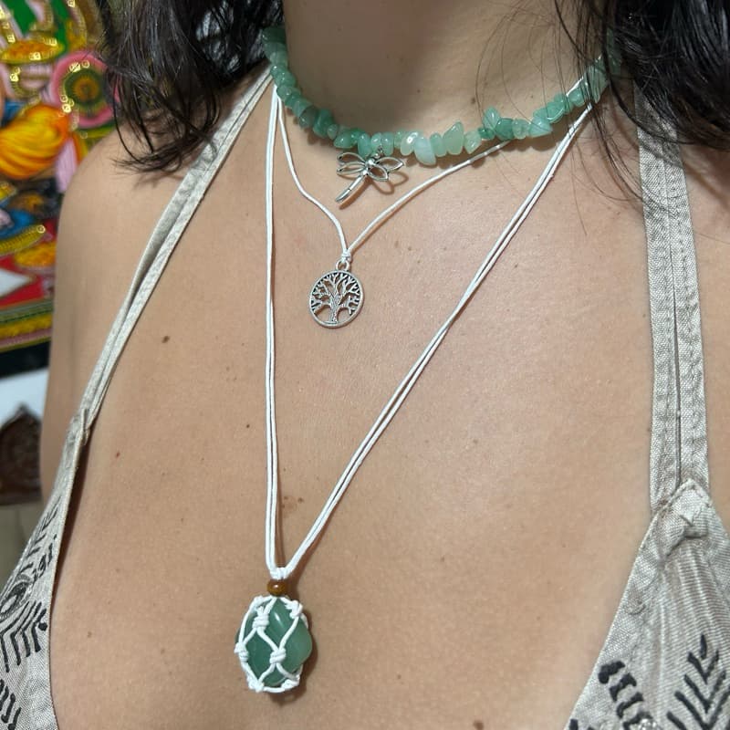 Colar Hippie Místico Boêmio estilo Vintage