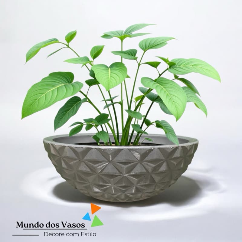 Vaso De Planta Bacia Diamante N01