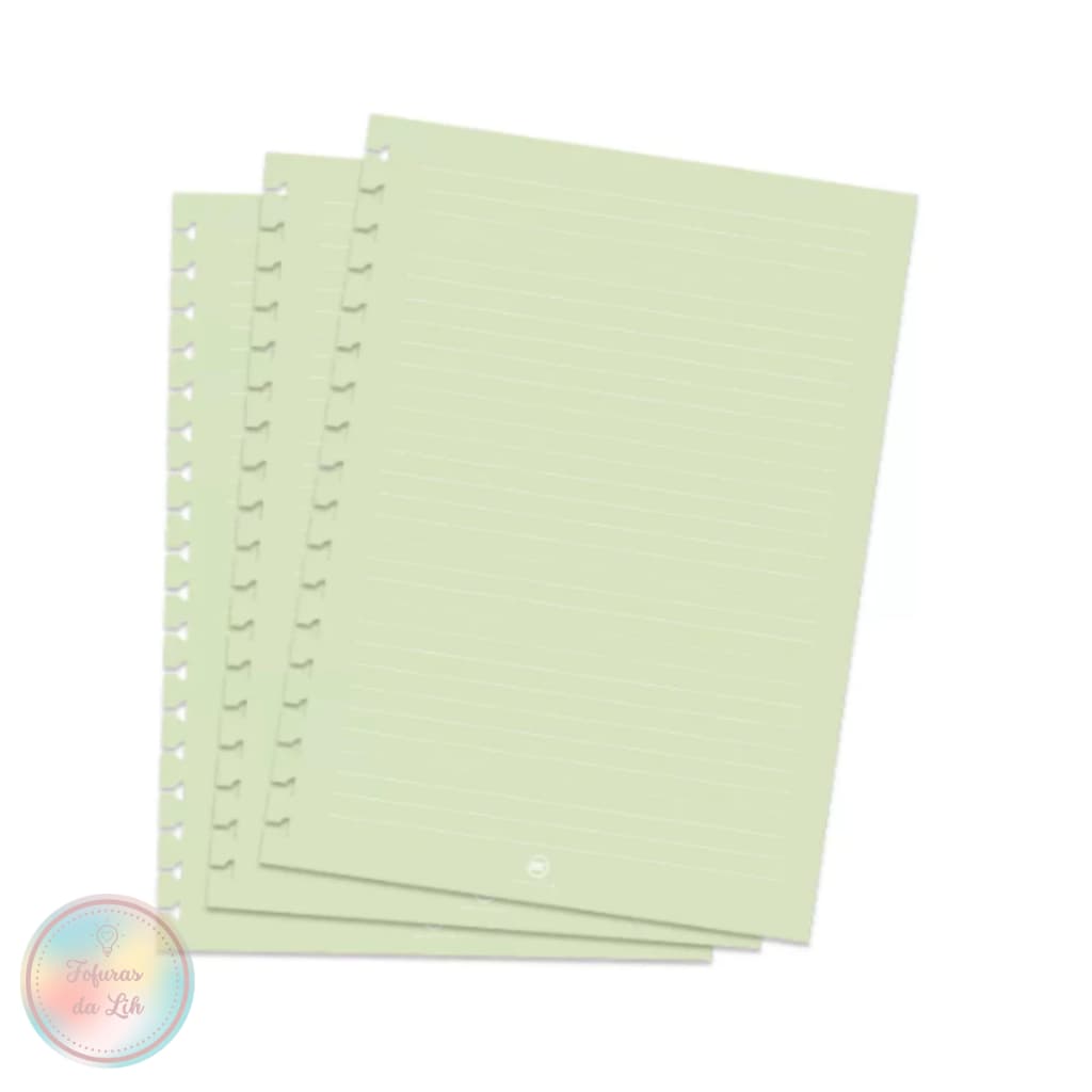 Refil caderno Smart DAC Colegial (17,7x24 cm) pautado verde