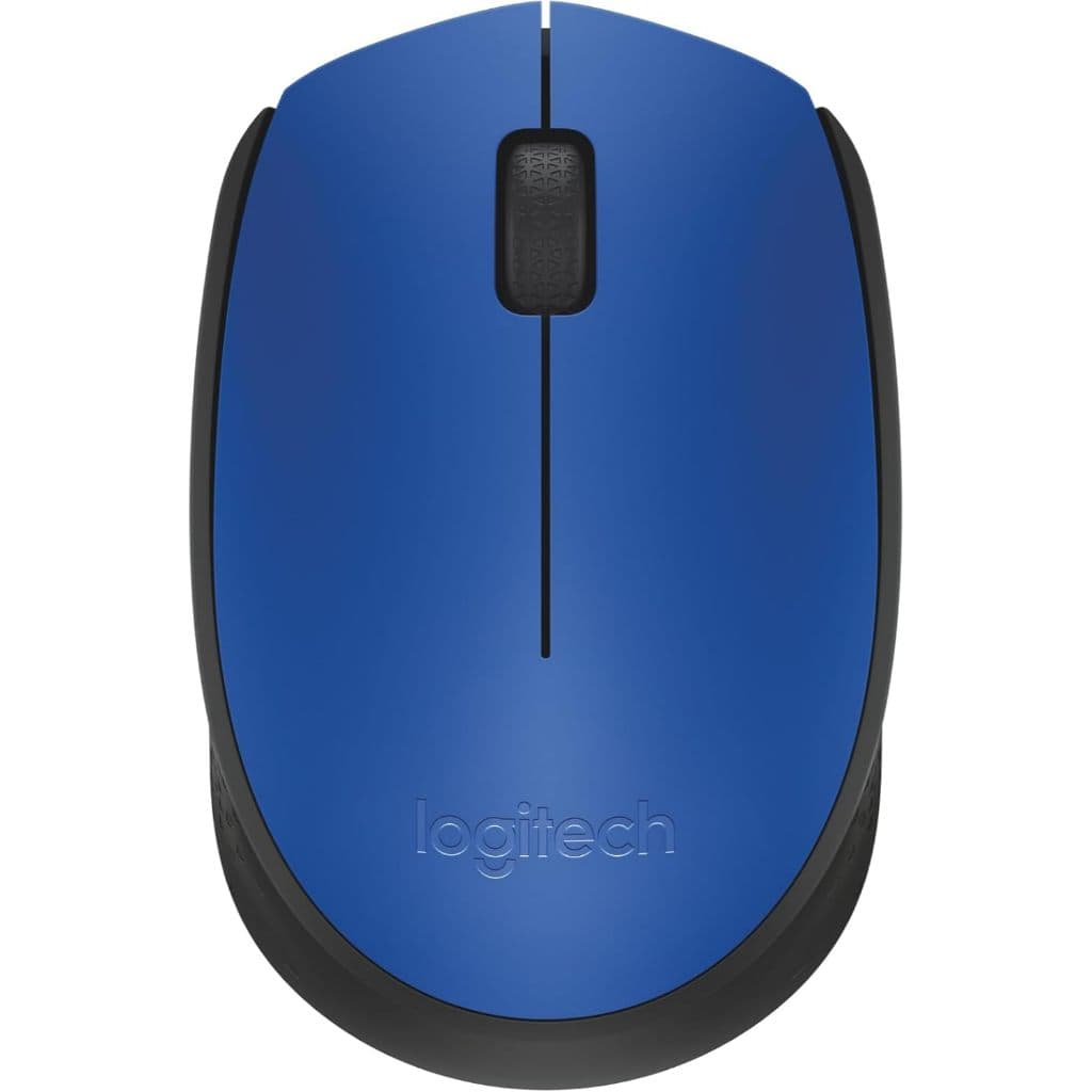 Mouse Sem Fio Logitech M170 Com Pilha Inclusa Azul Conexão USB e Pilha Inclusa