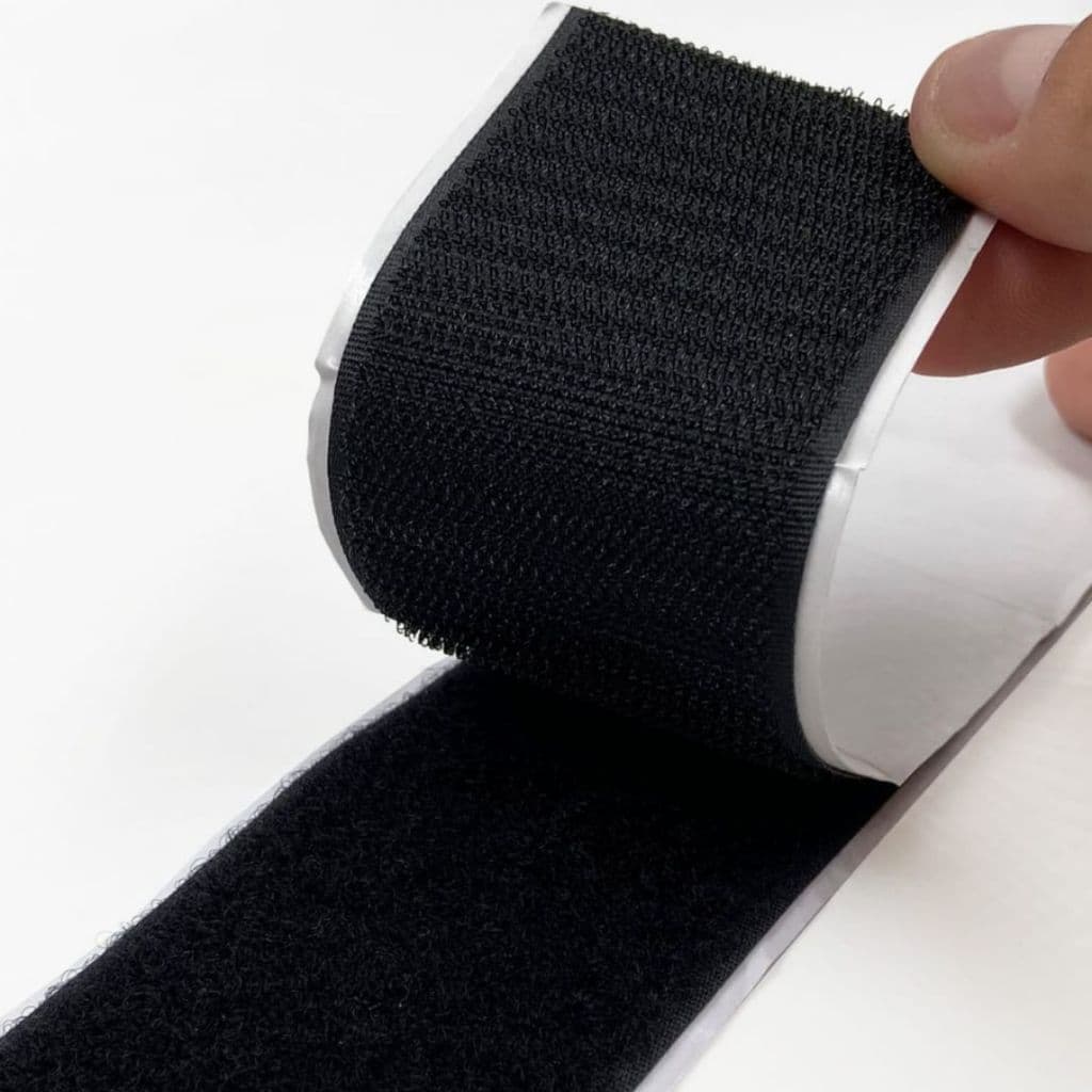 Rolo de Velcro Adesivo 25mm de Largura Fita Fecho de Contato Dupla Face Autocolante Macho e Fêmea