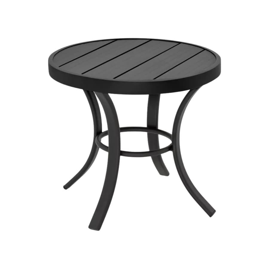 Mesa Centro  Apoio Petisco Safira Redonda Piscina Clube Decorativa Alumínio Moderna Oferta Fabrica