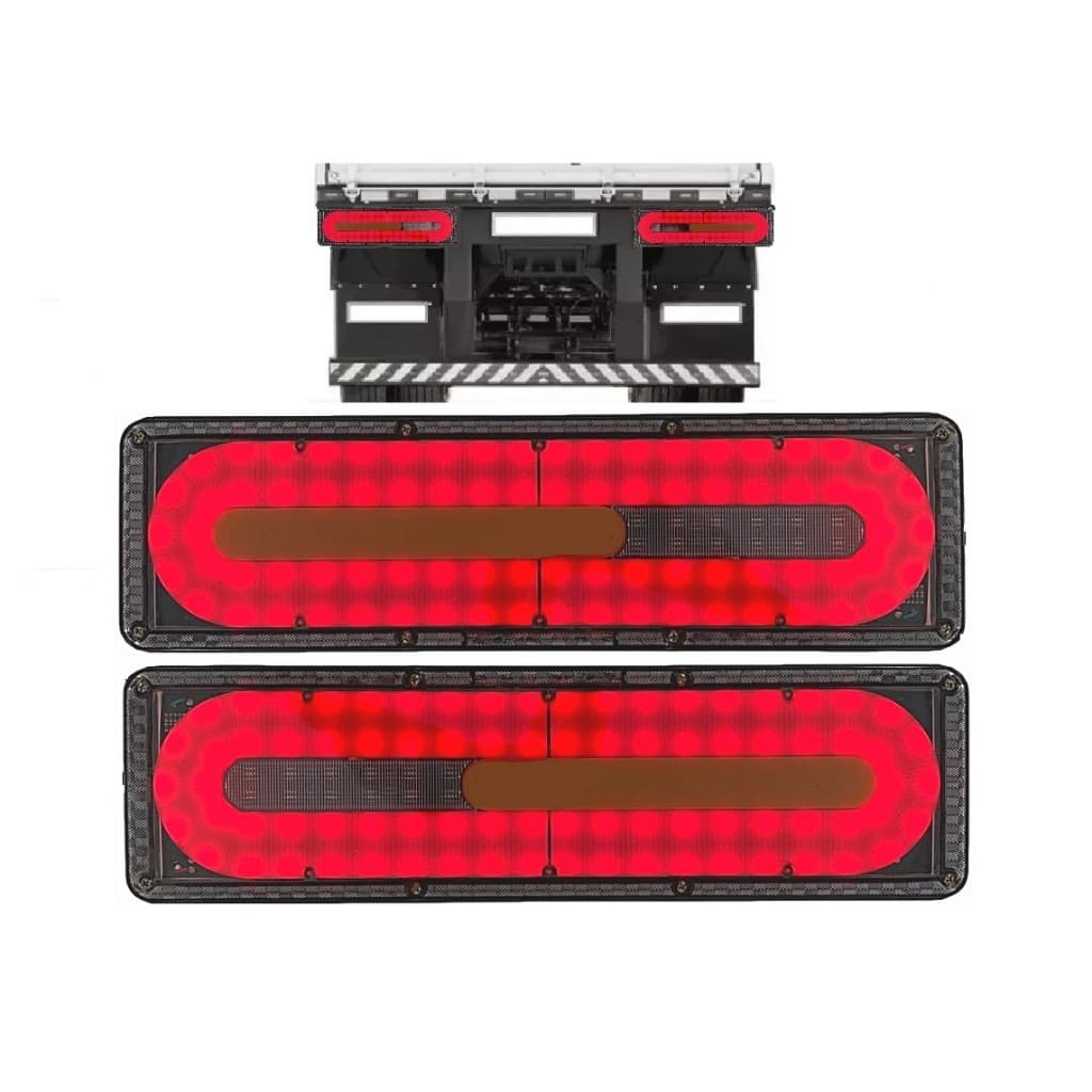 Par Lanterna 46cm LED Moderna Seta Sequêncial Para Caminhões carretas KLX Qualidade e Inovação