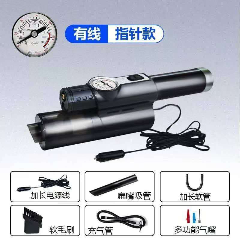 Aspirador De Po Portatil 2 Em 1 Mao Para Carro Moto 12v