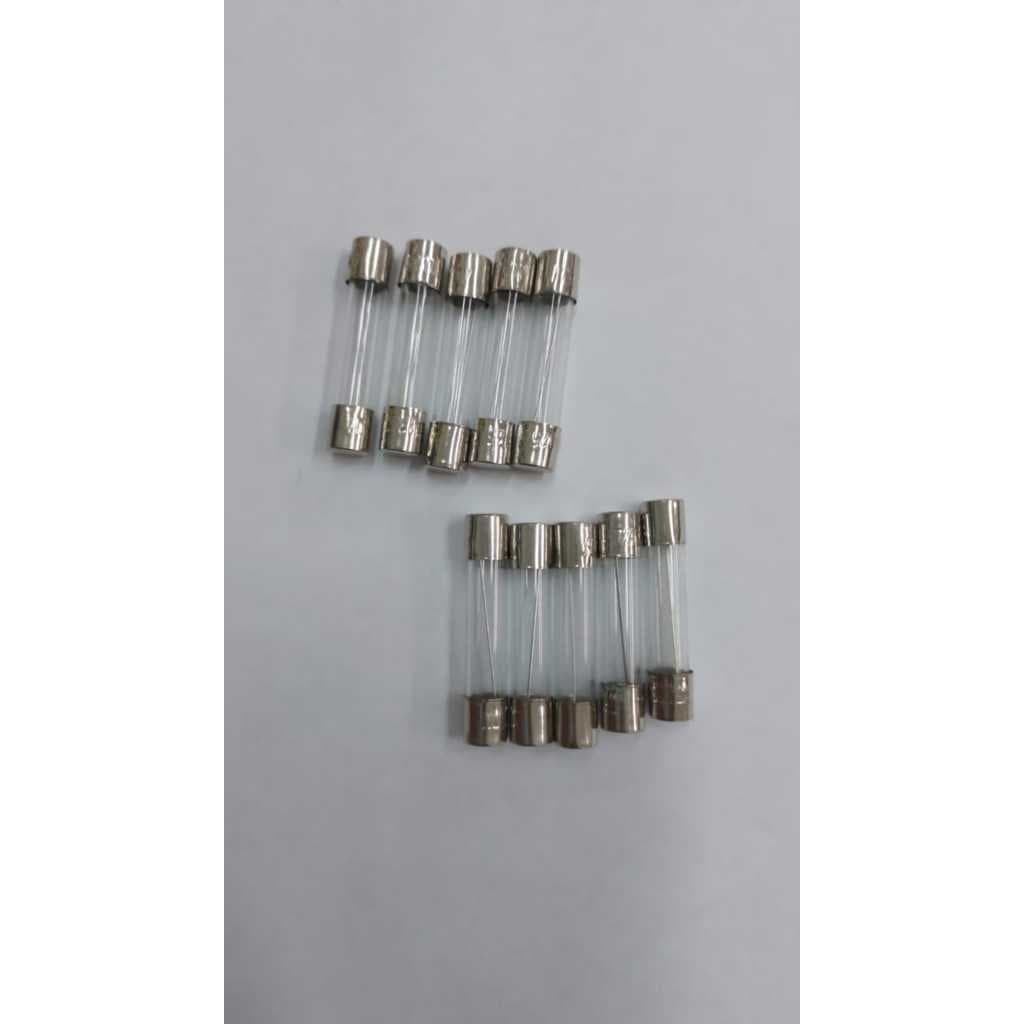 FUSÍVEL DE VIDRO 20A - KIT COM 10 UNIDADES