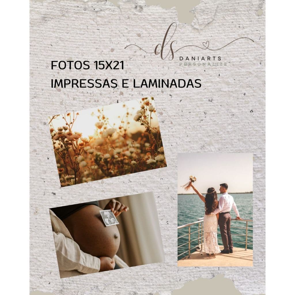 20 unidades FOTOS IMPRESSAS E LAMINADAS 15x21