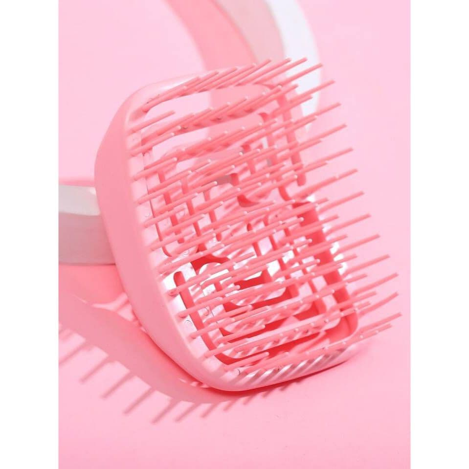 Pente de Cabelo Escova Silicone Massageador de Couro Cabeludo Labirinto