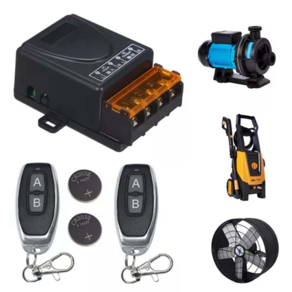 Modulo Liga E Desliga 30a Sem Fio + 2 Controles Remoto