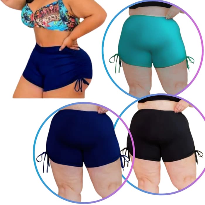 Shortinho Biquíni Cordinha Praia Plus Size