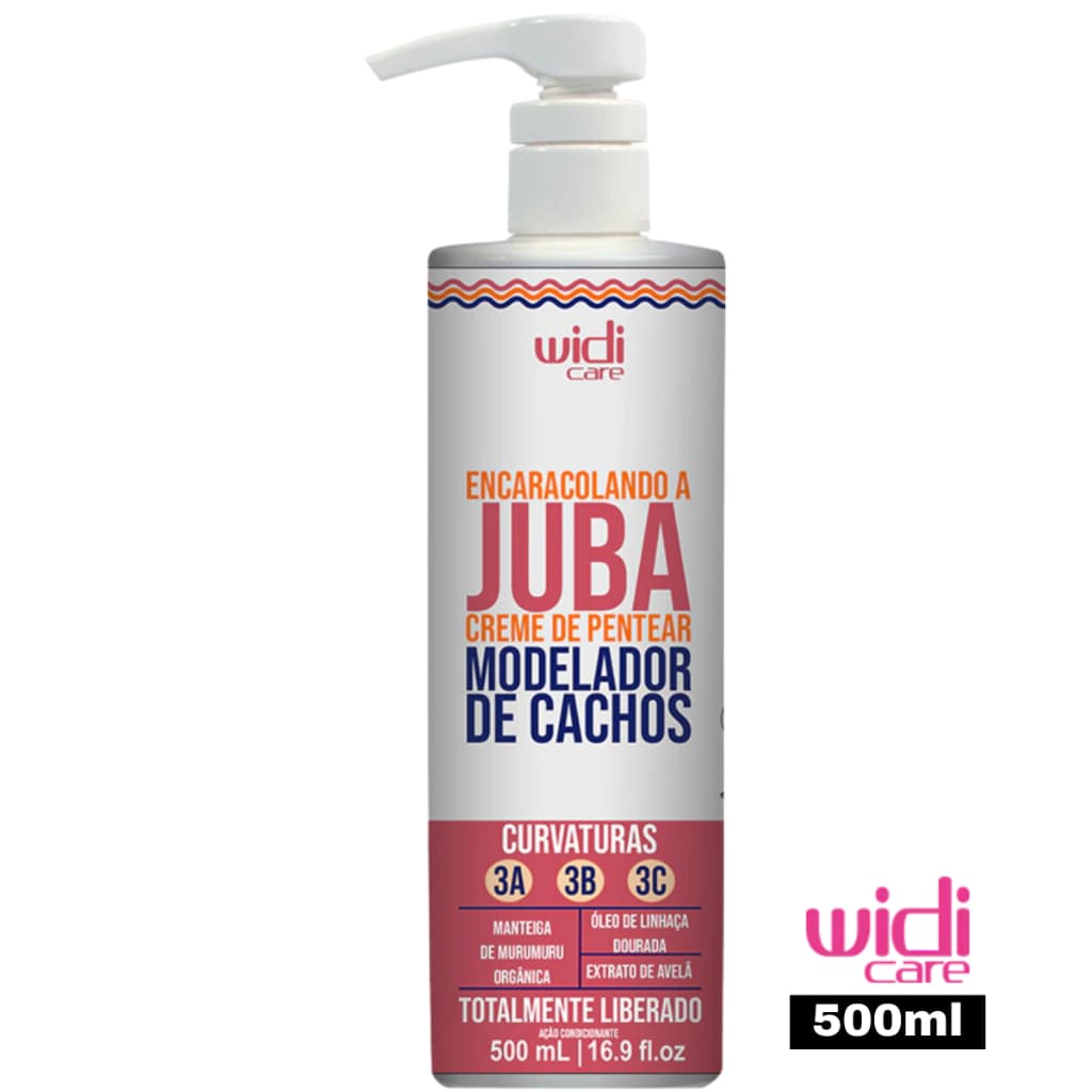 Creme de Pentear Cabelo Encaracolando a Juba 500ml Modelador de Cachos Widi Care