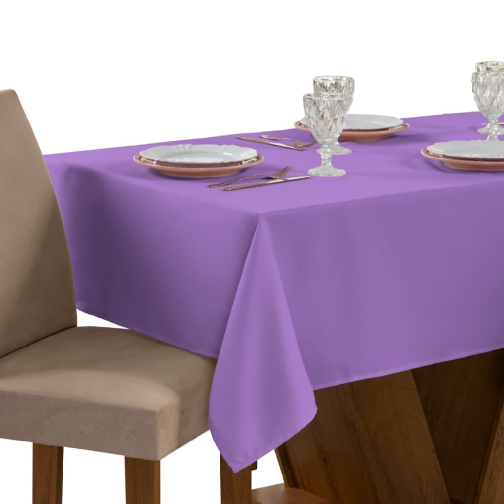 Toalha de Mesa 3,00 x 1,40 Tecido Oxford Acabamento em Bainha Mesa retangular 10 lugares