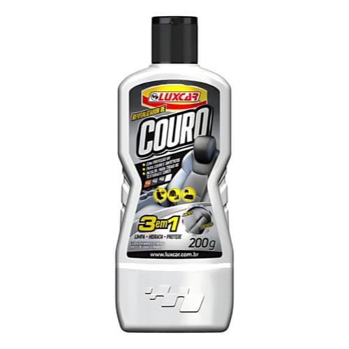 Limpa Couro 3em1 Limpa Hidrata Protege Luxcar 200g
