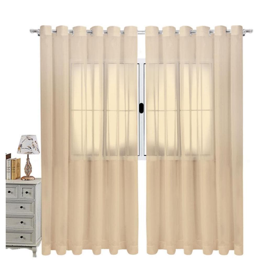 Cortina De Voil/Voal Sem Forro Para Sala E Quarto 3.00 x 2,80