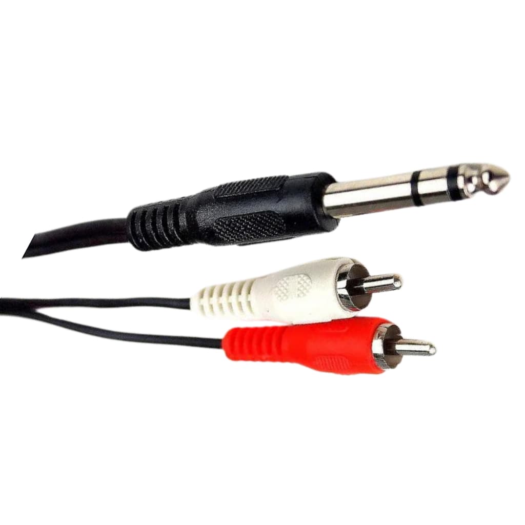 Cabo P10 Stereo Macho X 2 Rca Macho - 1,5Metros