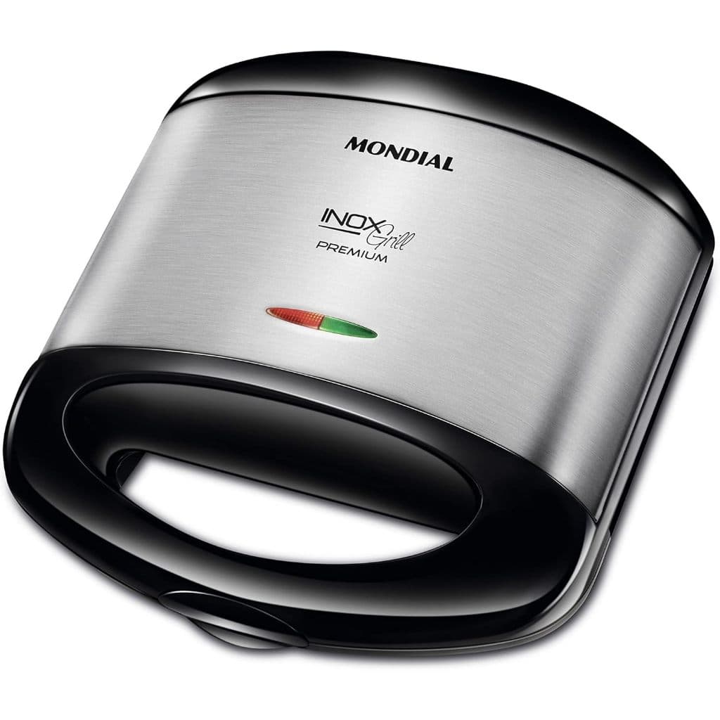 Sanduicheira Elétrica Grill Mondial Premium Inox 800W S-07