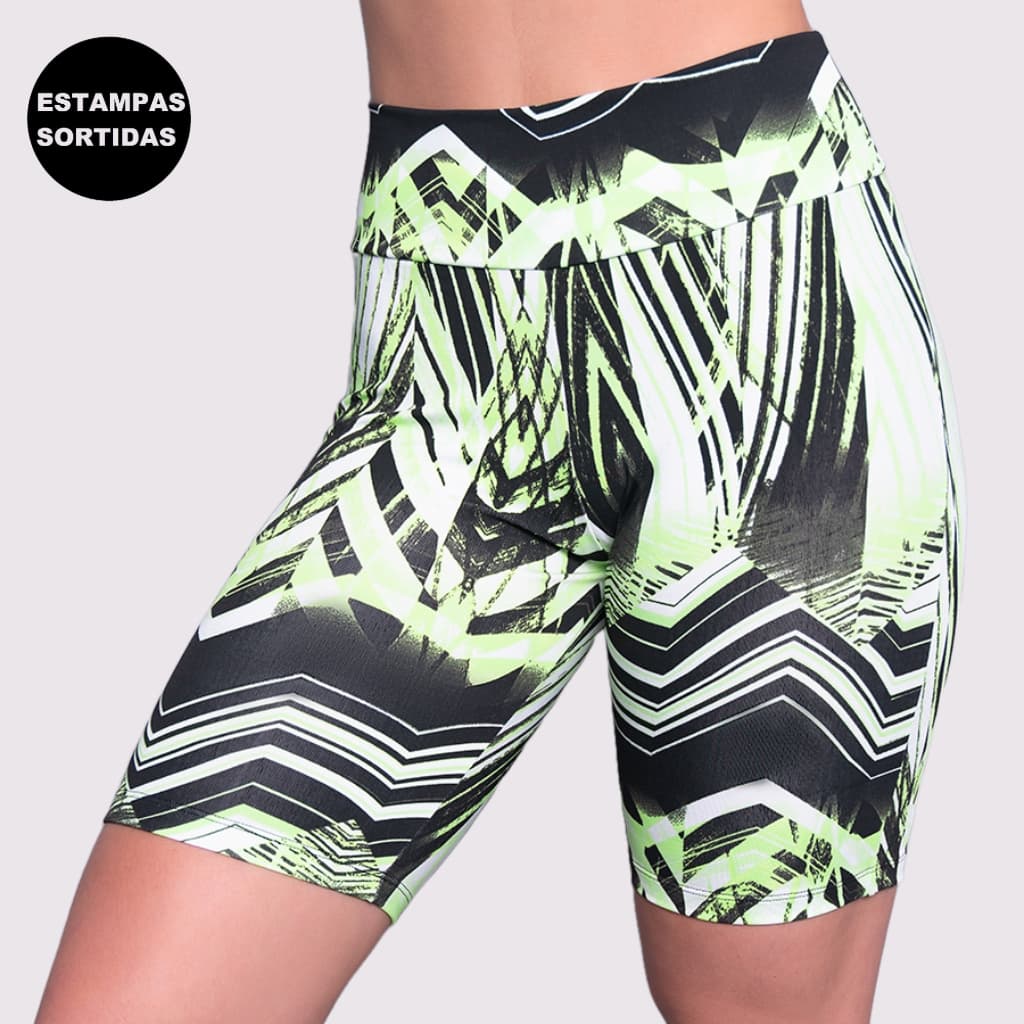 Bermudinha Ciclista Feminina Suplex Legging Estampada