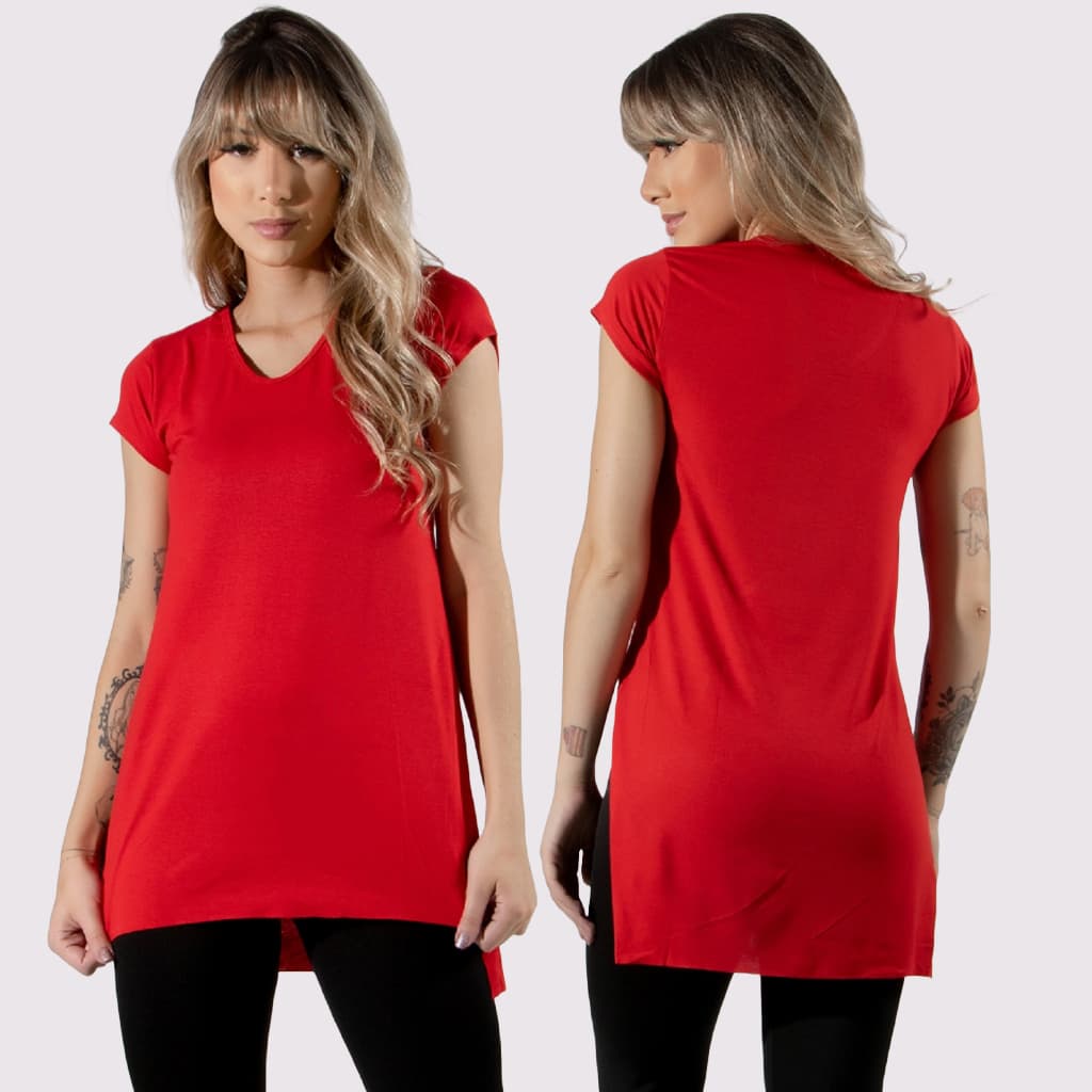 Blusa Feminina Longa Sobre Legging Akira Fitness – Tapa Bumbum, Confortável e Ideal para Academia