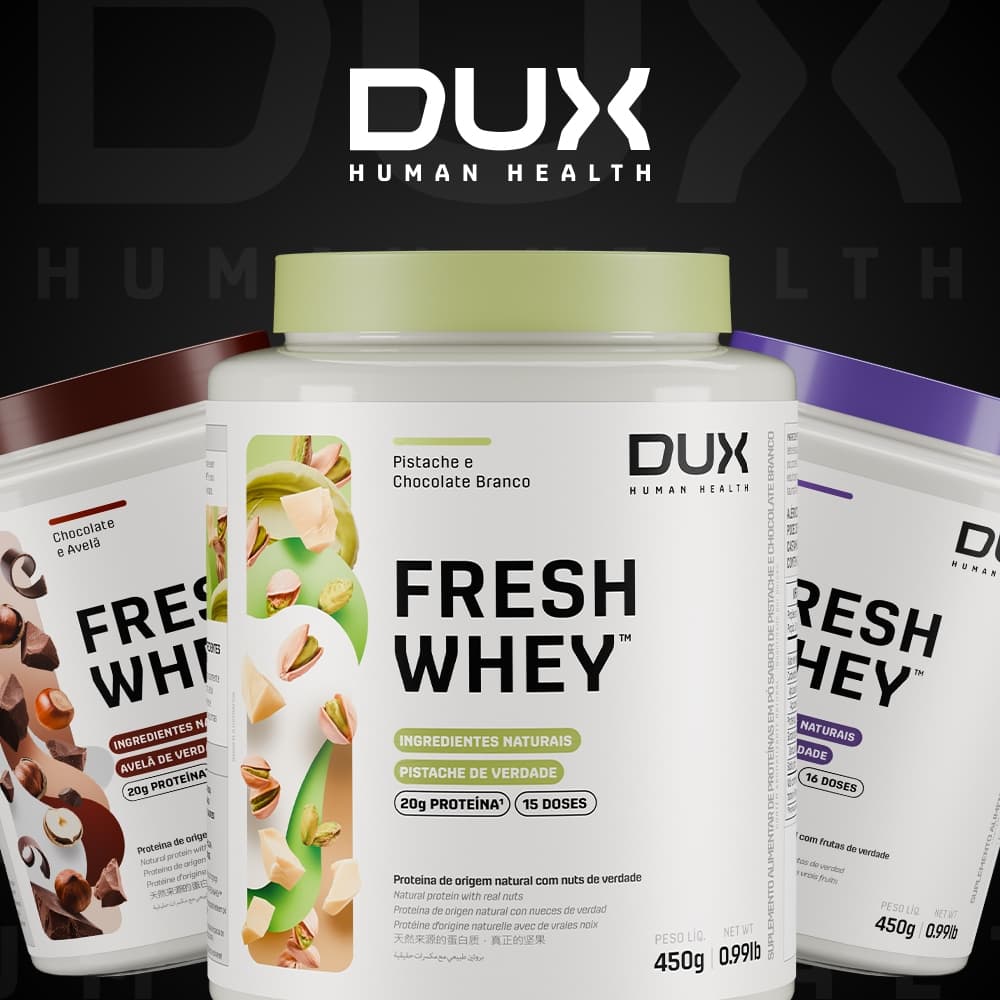 Fresh Whey Protein Dux Todos os Sabores
