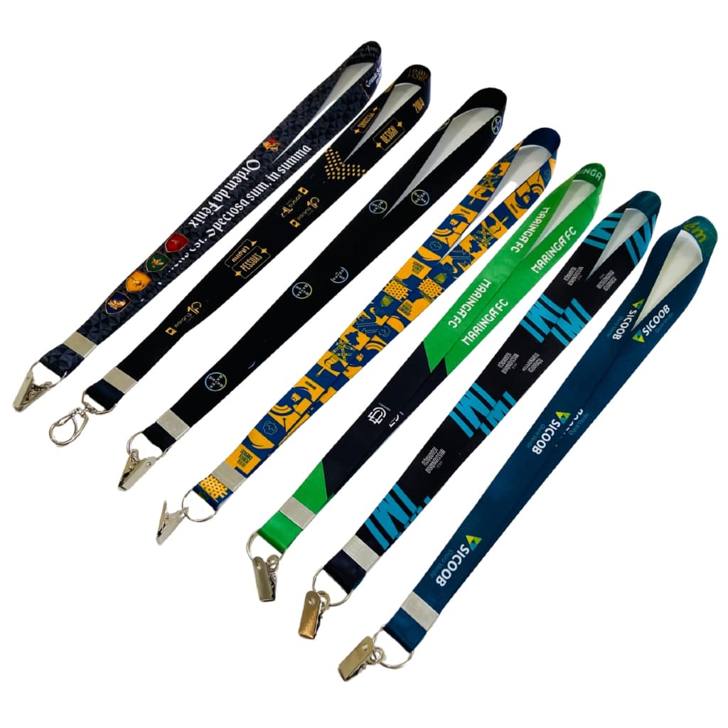 Cordões Personalizados 20mm + Arte Inclusa - 100 unidades