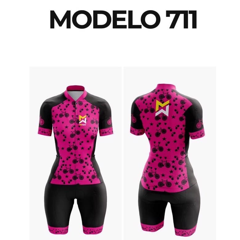Macaquinho de Ciclismo Feminino Vários Modelos Mtbwear Manga Curta/Longa Forro em Gel