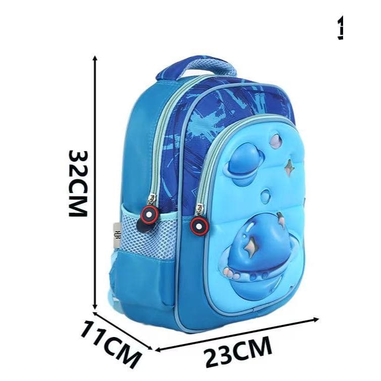 Mochila 3D escolar Infantil Menina Menino Bolsa Resistente