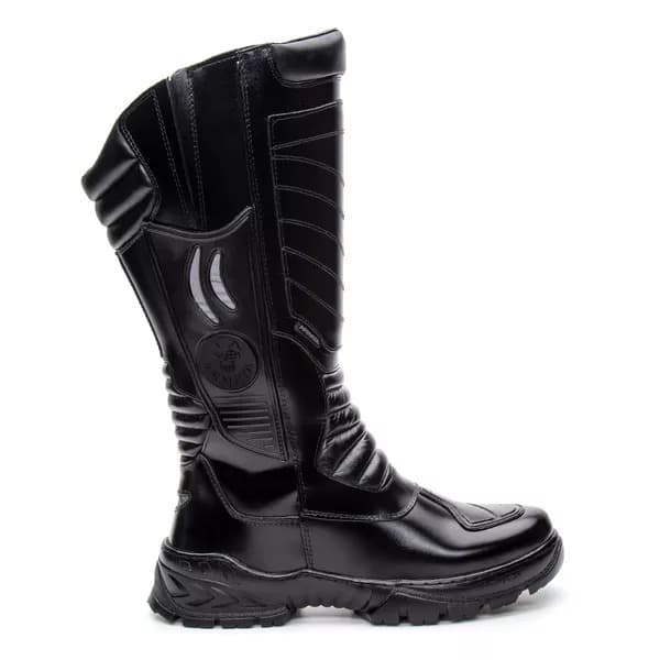 Bota Militar Civil 100% Couro + Palmilha Gel com CA 49.709 Motociclista