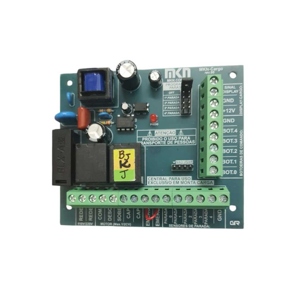 Placa CENTRAL CARGO 5P NOVA MKN CC5 MONTACARGA