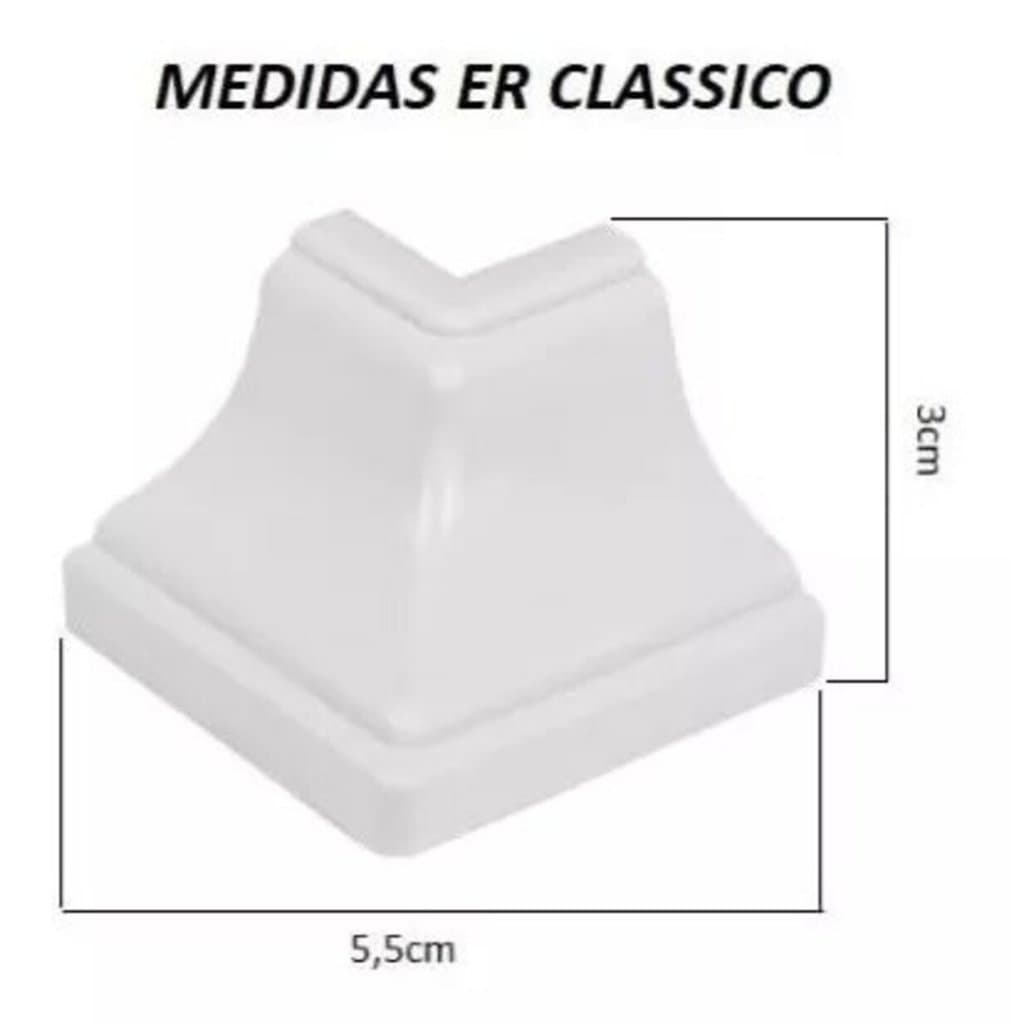 Cantoneira P/acabamento Forro Pvc Externo 25 Pçs Branco