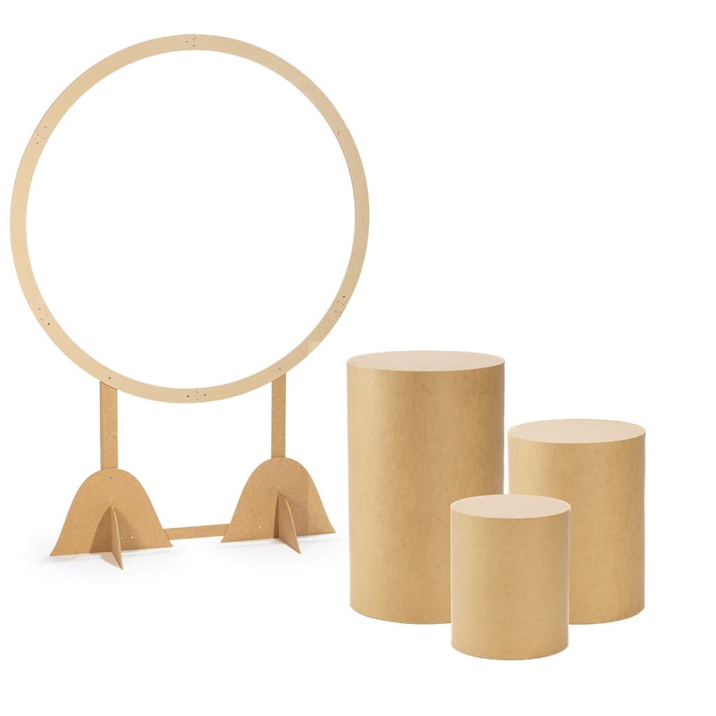 Kit Completo de Festas Trio Mesa + Painel Grande Decorativos