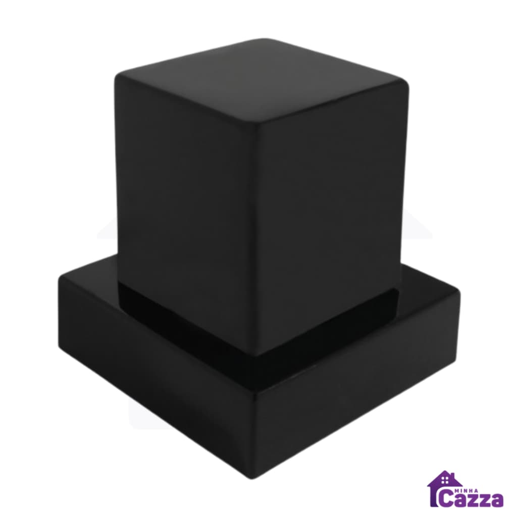 Acabamento Para Registro Preto 1/2 3/4 Padrão 16 Estrias Chuveiro e Geral Preto