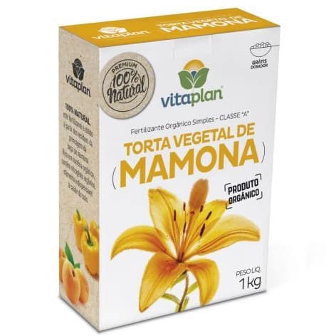 Fertilizante Adubo Torta Vegetal de Mamona - 100% Natural 1 kg - Nutriplan - Vitaplan