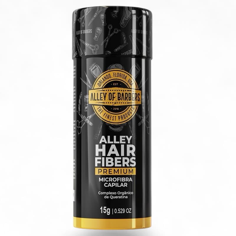 Fibra Capilar 15g Alley of Barbers – Espessura 0,04mm para Falhas e Volume Cabelo e Barba