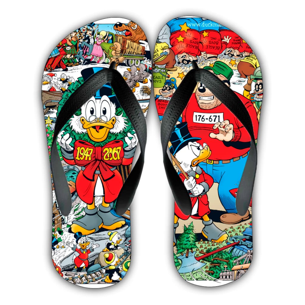 Chinelo Tio Patinhas Chavoso Adulto e Infantil Unissex Conforte