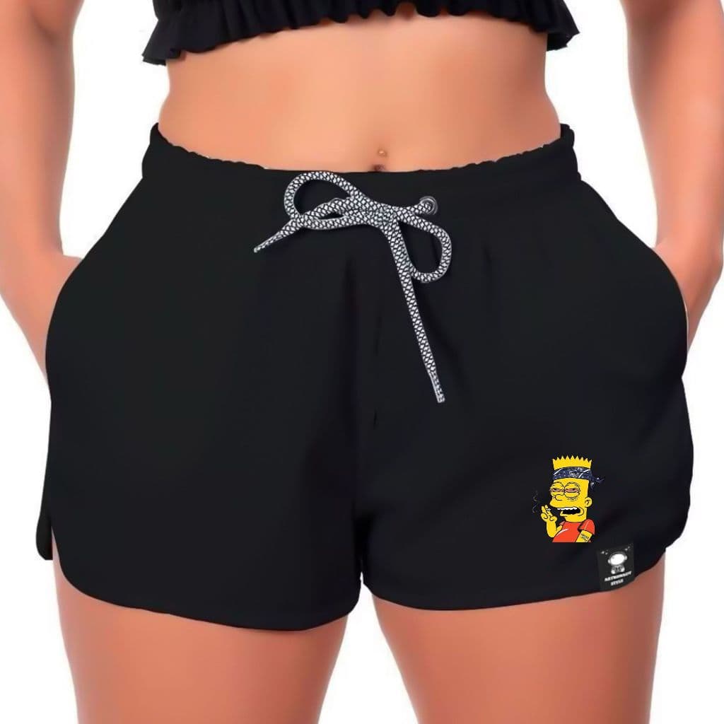 Shorts Femininos de Tactel com Bolsos - Perfeito para Praia e Academia