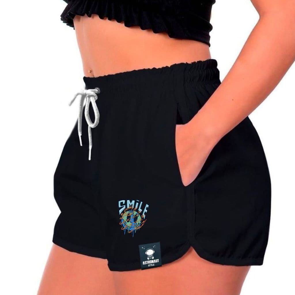Short Tactel Feminino Leve  Soltinho Shortinho Para Academia Saída de Praia Moda Verão Canga Bermuda \ Smi2