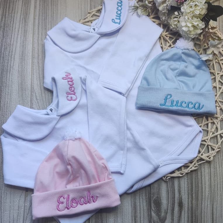 Body personalizado bebê menino menina saída maternidade