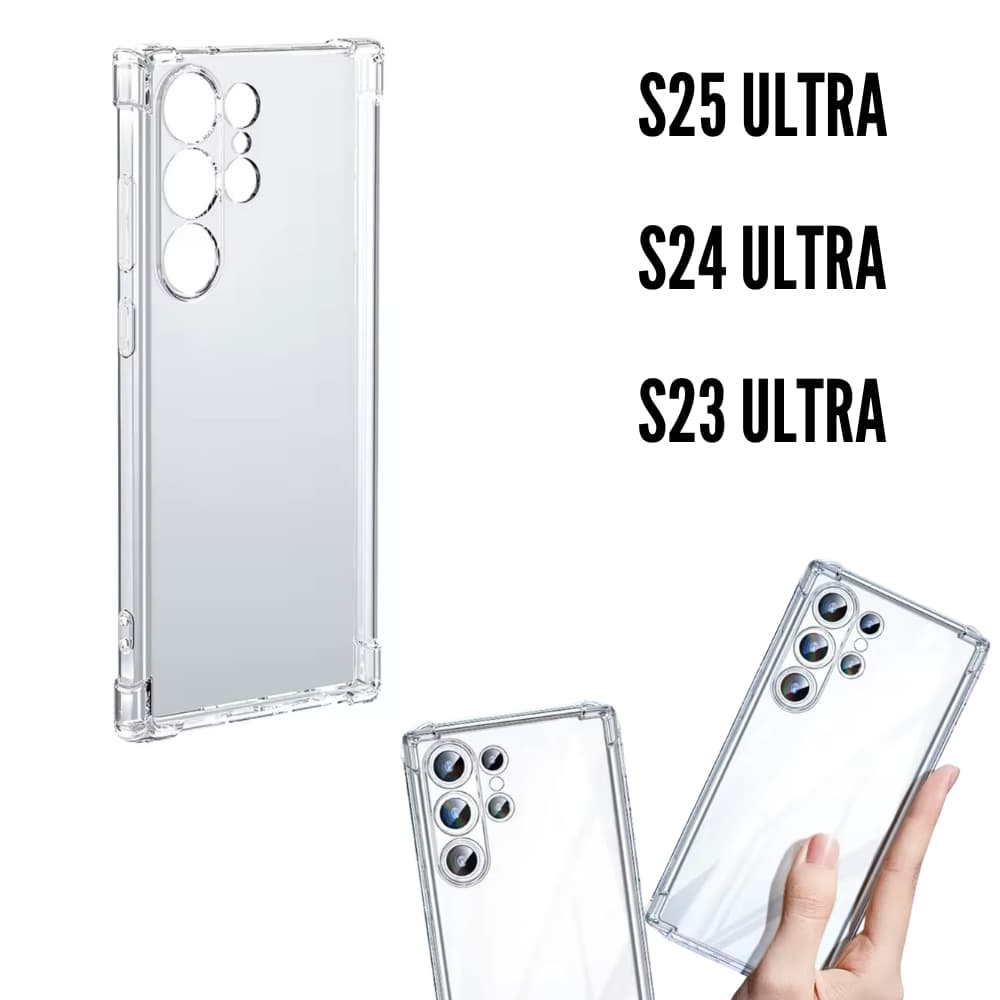 Capa Capinha Case Para Galaxy S26 Ultra S25 FE S22 S23 S24 S23 Ultra Transparente Fina Slin Clear