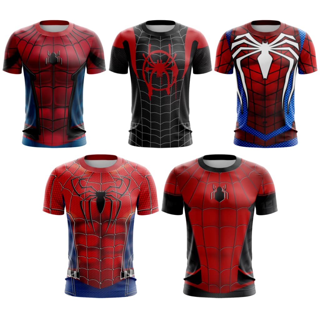 Camiseta Homem Aranha Ultimato, Volta pra Casa, Aranhaverso Varios Modelos casual fitness corrida