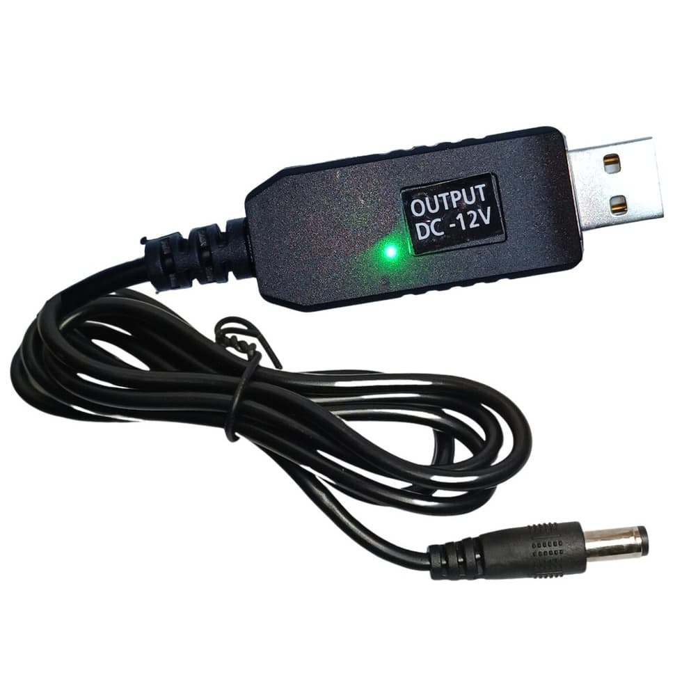 Cabo Usb Conversor De Tensão Entrada 5v Para 12v DC Step Up /26
