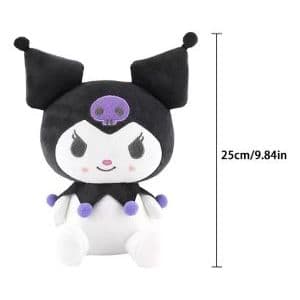Pelúcia 25cm Kuromi Sanrio Hello Kitty My Melody antialérgico importada