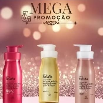 combo 03 hidratante acetinado pele mãos todo dia 300mls envio imediato exclusivo