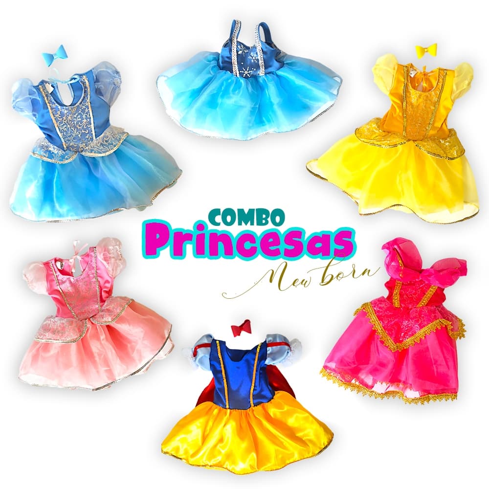 Roupa de Bebê Vestido Princesa Mesversário Qualidade e Conforto