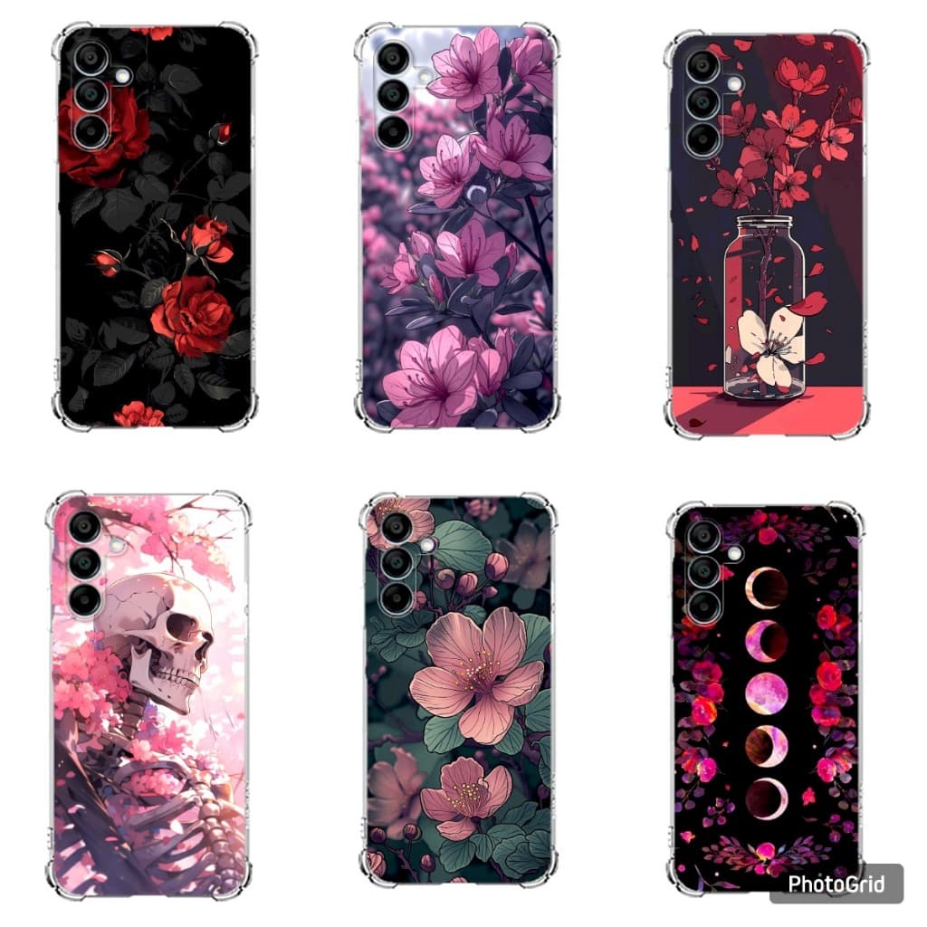 CAPA CAPINHA SAMSUNG M15, M35 E M55 TPU DESENHOS VARIADOS CAPINHA CASE ROSAS